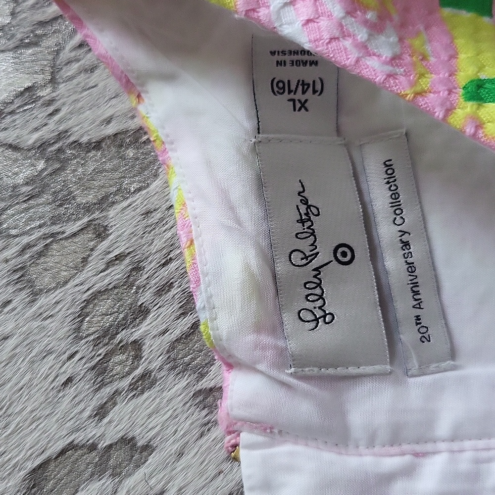 Lilly Pulitzer x Target 20th Anniversary Fan Dance Flamingo Shift Dress NWT - Picture 4 of 8